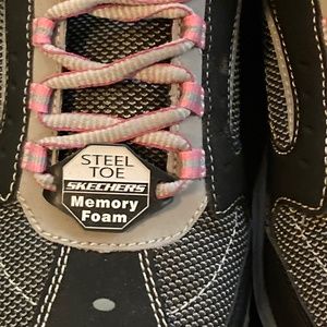 Womens steel toe shoes memory foam